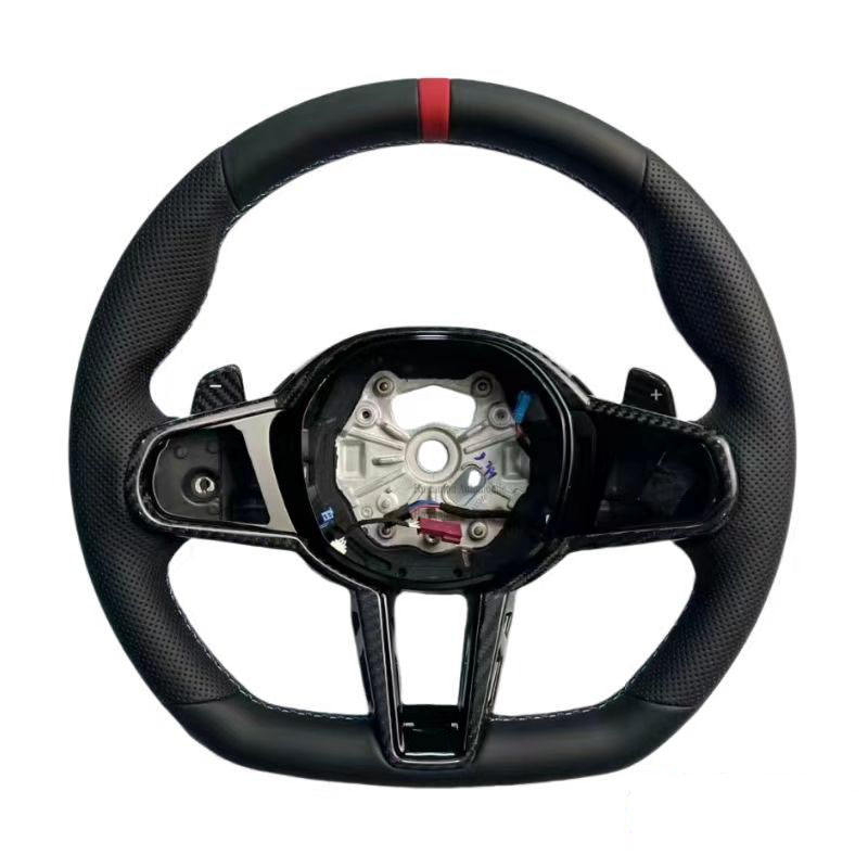 X3 Leather+M Stitching+Red Top Stripe+Paddles