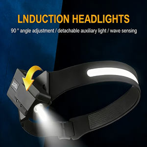 مصباح رأس قابل لإعادة الشحن عبر USB للجري الليلي، مقاوم للعوامل الجوية، مع مستشعر حركة - Product Image 4