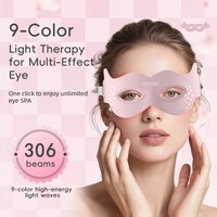 Masque de massage oculaire sans fil rechargeable, éliminant les cernes, lissant les rides, anti-âge, appareil de beauté, masque oculaire électrique