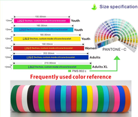 Bracelet en silicone personnalisé imprimé CMJN, vert et rouge du Sénégal, pour la promotion d'événements (vente en gros)