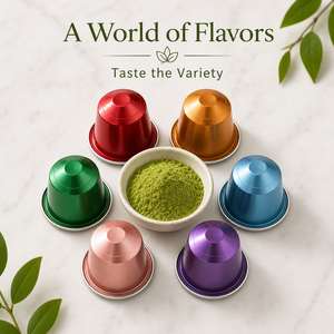 Capsules de Matcha en Gros Compatibles avec les Machines Nespresso – Dose Unique – Marque Privée – Approvisionnement Direct Usine - Product Image 1