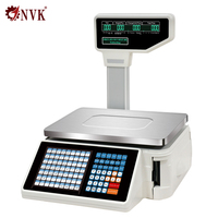 Balance de pesage à code-barres NVK TM-A20b 15 kg avec impression d'étiquettes, capacité 10 000 PLU, pour supermarchés et magasins de proximité