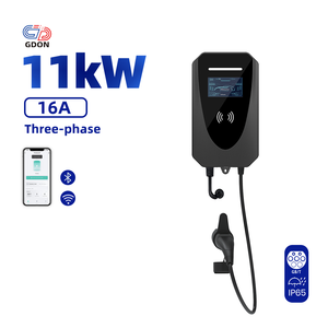 Station de recharge pour véhicules électriques GDON 11 kW triphasée GB/T, chargeur mural intelligent pour véhicules électriques avec écran LCD 4,3 pouces, RFID, OCPP 1.6J - Product Image 1