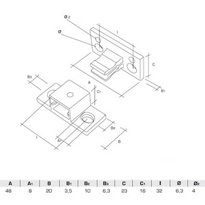 Raccordi maschio e femmina Teku. Poliammide. Maschio e femmina. Grigio - Product Image 2