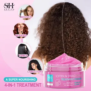 African American Wholesale Keratin Creamy Fruit Wet Hair Mask Hydrating Infused Intensive Repair Argan Oil Curly Hair Mask