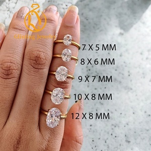 Anello di Fidanzamento Personalizzato con <span class=keywords><strong>Diamante</strong></span> VVS Coltivato in Laboratorio, Certificato IGI, <span class=keywords><strong>Diamante</strong></span> Ovale Creato in Laboratorio, Anello con Pavé in Oro 14k 18k, Gioielli Raffinati per Donne - Product Image 2
