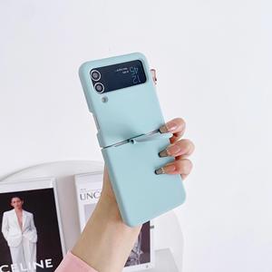 <span class=keywords><strong>Coque</strong></span> de téléphone en <span class=keywords><strong>silicone</strong></span> de couleur unie de haute qualité avec poignée en anneau pour Samsung pour Galaxy <span class=keywords><strong>Z</strong></span> <span class=keywords><strong>Flip</strong></span> 3 Flip4 étuis de support de bague de téléphone portable - Product Image 6