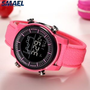 Relojes Deportivos SMAEL 1556 con Movimiento Digital, Correa de Cuero PU, Luz de Fondo, Alarma, Reloj de Moda - Product Image 3
