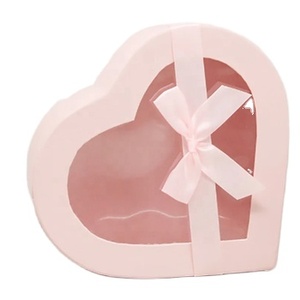 Scatola di imballaggio personalizzata per caramelle al cioccolato san valentino scatole presenti a forma di cuore di san valentino con carta regalo - Product Image 3