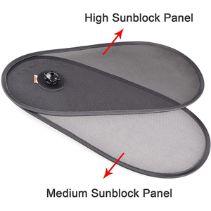 SUNNUO pare-<span class=keywords><strong>soleil</strong></span> de fenêtre de voiture personnalisé 2 pièces protecteur de fenêtre arrière pare-<span class=keywords><strong>soleil</strong></span> en maille réglable pliable ascenseur bloqueur brillant - Product Image 5