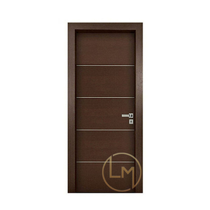 Pintu Kayu Solid Tahan Air Interior Mewah Hotel Modern Jerman Kustom Pintu Kayu Jati - Product Image 4