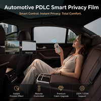 Película PDLC Automotriz para Ventanas de Auto, Película Inteligente de Privacidad, Película Inteligente Conmutable, Tinte Eléctrico con Control Remoto, OEM Personalizado