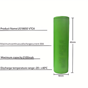 Подлинный <span class=keywords><strong>US18650</strong></span> <span class=keywords><strong>VTC4</strong></span> 3,6 В высокоразрядный 30А перезаряжаемый литий-ионный аккумулятор для пылесоса медицинский цилиндрический ионный аккумулятор - Product Image 2