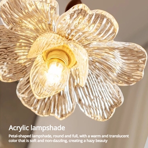 Lampada a Sospensione Retrò Francese di Alta Gamma con Petali, Lampadario LED in Ferro e Resina <span class=keywords><strong>per</strong></span> Corridoio, Balcone, Scale, Guardaroba, Ingresso - Product Image 5