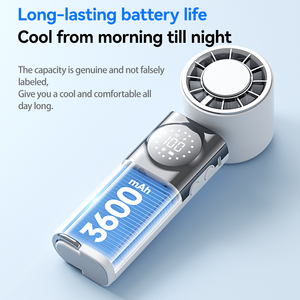 Ventilateur portable d'extérieur 3600 mAh à cinq vitesses, haute vitesse, <span class=keywords><strong>rechargeable</strong></span>, mini-ventilateur de refroidissement à main – Offre spéciale fabricant - Product Image 5