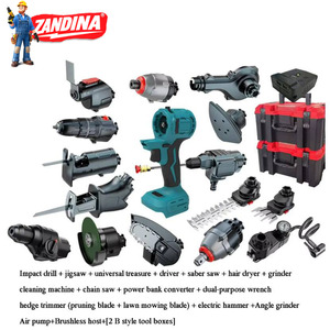 Nouvel ensemble de perceuses sans fil 18 pièces, outils électriques, perceuse sans balais 4800 tr/min, batterie au lithium, marteau, kit multifonction TR LDGJ156 - Product Image 2
