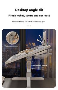 높이 조절 MDF 접이식 테이블 소형 접이식 리프트 침대 기숙사 책상 - Product Image 5