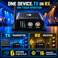 Transmitter dan Receiver DMX Nirkabel 2.4GHz untuk Penyewaan Pencahayaan Panggung Acara Pernikahan dengan RDM dan AFHSS