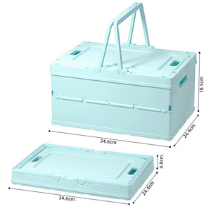 Foldable Portable Storage <b>Box</b> Rectangle With Lid For Kitchen Desk Organizing Multifunctional Snack Storage Container - Product Image 5