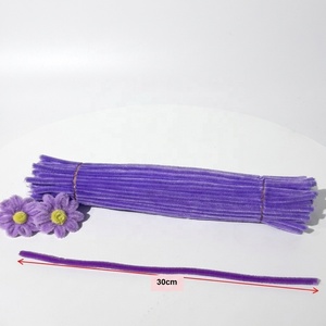 Bouquet de <span class=keywords><strong>fleurs</strong></span> artificielles de 8 mm - <span class=keywords><strong>Fleurs</strong></span> prêtes à l'emploi en fil de chenille, tiges en chenille, fil pelucheux, cadeaux artisanaux faits à la main, fil de chenille DIY - Product Image 4