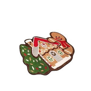 Tapis de porte Temu en imitation cachemire, motif renne de Noël, rectangulaire, absorbant, décoratif, pour la maison, la salle de bain, les toilettes - Product Image 3