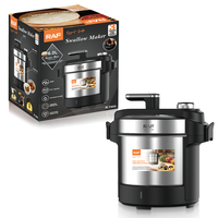 Olla Eléctrica RAF Countertop Swallow Maker R.7444 850W 6.0L con Tiempo de Cocción Ajustable y Asa Superior para Preparación Diaria de Comidas en el Hogar, Fácil de Limpiar