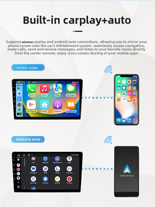 Universal 10.1 Inch Android Player Dual Knobs Multimedia <b>System</b> 4+64G Car <b>Stereo</b> Carplay WIFI GPS Navigation - Product Image 4