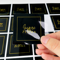 Impression de logo personnalisé produit imprimé mat stratifié autocollants carré bougie pot étiquette d'emballage pour bouteille de parfum