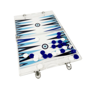 Wholesale Custom <b>Acrylic</b> Backgammon Board Classic Style Luxury Display Set with Printing for Home Decor - Product Image 1
