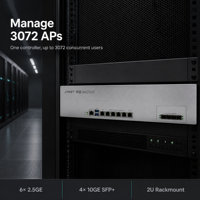 Contrôleur sans fil Wi-Fi 7 802.11be géré par le cloud, gestion des points d'accès sans fil, équilibrage de charge multi-WAN, sans intervention humaine