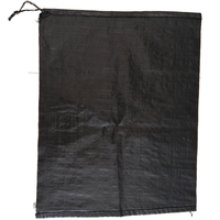 Sacs de sable noirs vides en polypropylène tissé robuste de 48 cm x 62 cm avec protection UV