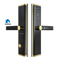 Precio de fábrica WiFi TTLock Cerradura de puerta inteligente Teclado digital Cerradura de puerta electrónica sin llave Cerraduras inteligentes para puerta delantera