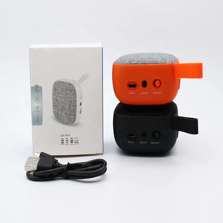 Keluaran baru grosir Speaker BT dengan Woofer kain OEM Speaker BT Stereo portabel