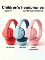 Headphone Nirkabel Over-Ear untuk Anak & Dewasa dengan Peredam Kebisingan ENC 5.0, Cocok untuk Olahraga & Perjalanan, Tipe-C, Pasokan Langsung Pabrik
