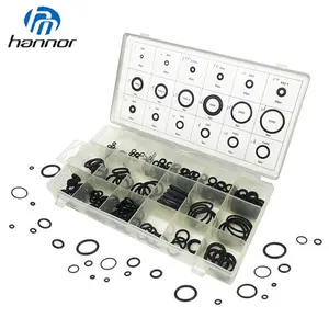 Hannor W-8085 225 Pc O-RING Assortiment Sae Nitril Voor Hydraulische Pompen Sanitair Rubber Ringen Kit Afdichting O Ring