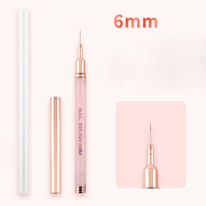 Ensemble de pinceaux à ongles avec manche en plastique, pour gel, liner, French, ombré, éventail, poils en nylon, pour manucure professionnelle - Product Image 6