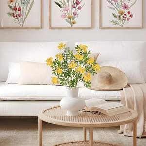 Nouvel Arrivage : Plantes Artificielles de Fleurs Jaunes et Feuilles d'Osmanthus pour Décoration Maison, Fêtes et Mariages - Product Image 5