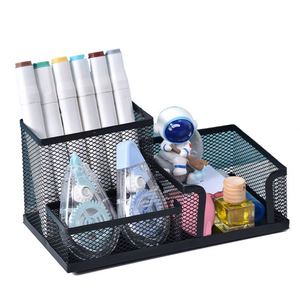 Multifunctional Office Stationary Organizer Mesh Desk Organizer with <b>4</b> Compartments - Product Image 4