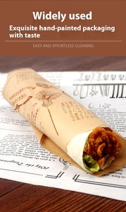 Custom Food Grade Greaseproof Single Side PE Coating Deli <strong>Paper</strong> for Sandwich Burger Cookie Cake Snack Gravure Printing Wrapping - Product Image 5