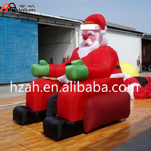Gigante inflable de Navidad de Santa <span class=keywords><strong>en</strong></span> <span class=keywords><strong>la</strong></span> silla para <span class=keywords><strong>la</strong></span> decoración de Navidad - Product Image 1