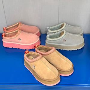 Chaussures d'hiver et d'automne pour femmes, à semelle épaisse, en laine matelassée, chaudes, décontractées, de créateur, une pièce, pour l'extérieur, avec doublure en peluche, en coton. - Product Image 4