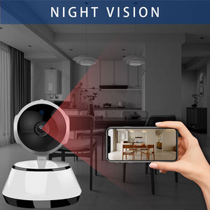 Mini caméra de surveillance intérieure sans fil WiFi pour bébé, caméra IP de sécurité domestique avec sirène intégrée et suivi PTZ - Product Image 5