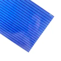high impact resistance blue Hollow Polycarbonate Sun PC Sheet