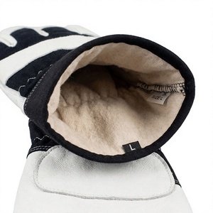 Gants de conducteur professionnels en cuir de chèvre grainé certifiés CE, avec manchette de sécurité, anti-chaleur, antidérapants, pour l'industrie et le jardinage - Product Image 5