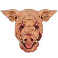 Halloween Latex Tête De Cochon Masque Effrayant Fantôme Cosplay Costume pour Mascarade & Justice Bullet pour Fêtes & Haunted House Escape