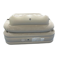 Matelas auto-gonflant à prix d'usine Matelas gonflable pliant de camping avec pompe et dossier intégrés