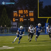 Marcador Electrónico LED para Fútbol al Aire Libre, Marcador Digital Portátil para Rugby, Pantalla para Estadios Deportivos