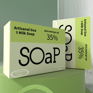 Boîte d'emballage de savon personnalisée avec logo imprimé, boîte d'emballage de savon artisanal, boîte d'emballage de savon recyclable, boîte d'emballage en papier brillant - Product Image 1