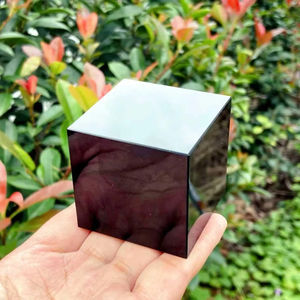 Venta al por Mayor de Cubos de Obsidiana Tallados de Estilo Bohemio Natural, de Alta Calidad, Tendencia de Moda, 3-4 cm, Negros, para Decoración del Hogar y Regalos - Product Image 2