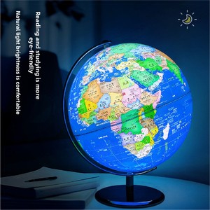 Globo Intelligente AR Blu con Luce, in ABS, 20cm, per Studenti delle Scuole Medie, Educazione Geografica, Mappa del <span class=keywords><strong>Mondo</strong></span> Blu Profondo - Product Image 4